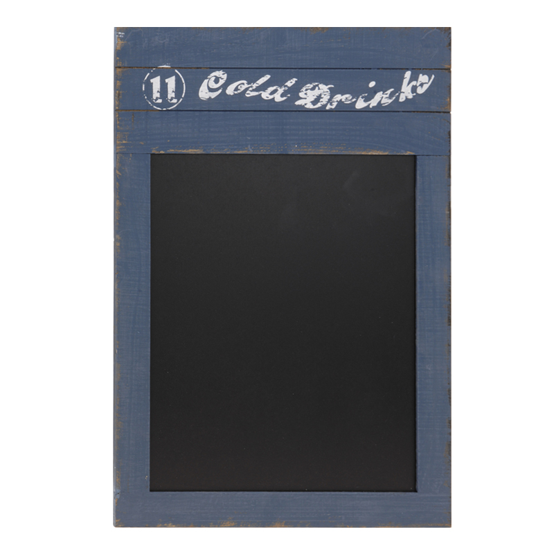 Quantio Nostalgische Holz-Kreide-Tafel - Antik Look Memoboard Für Küche & Kinderzimmer