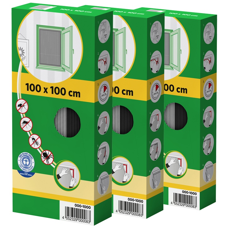 Fliegen-Gitter-Insektenschutz-Fenster-Fliegennetz-Moskitonetz-Muecken-Schutz-Weiss