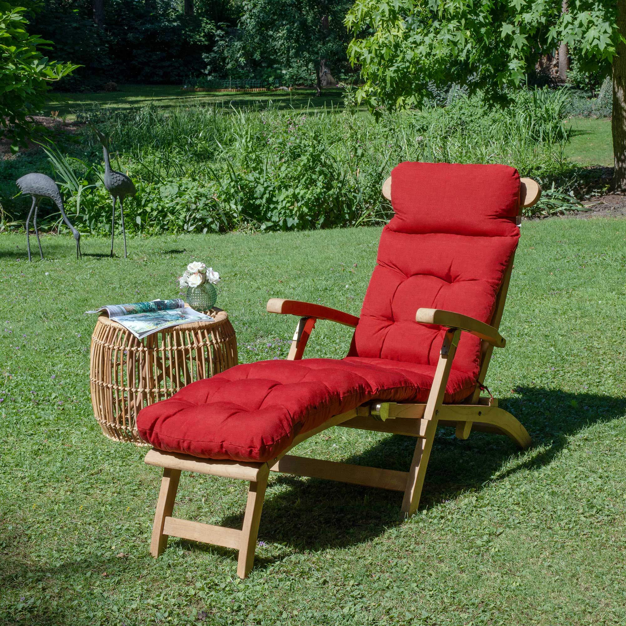 Deckchair Polster Auflage Liegestuhl Liegenauflage Sonnenliege Kissen