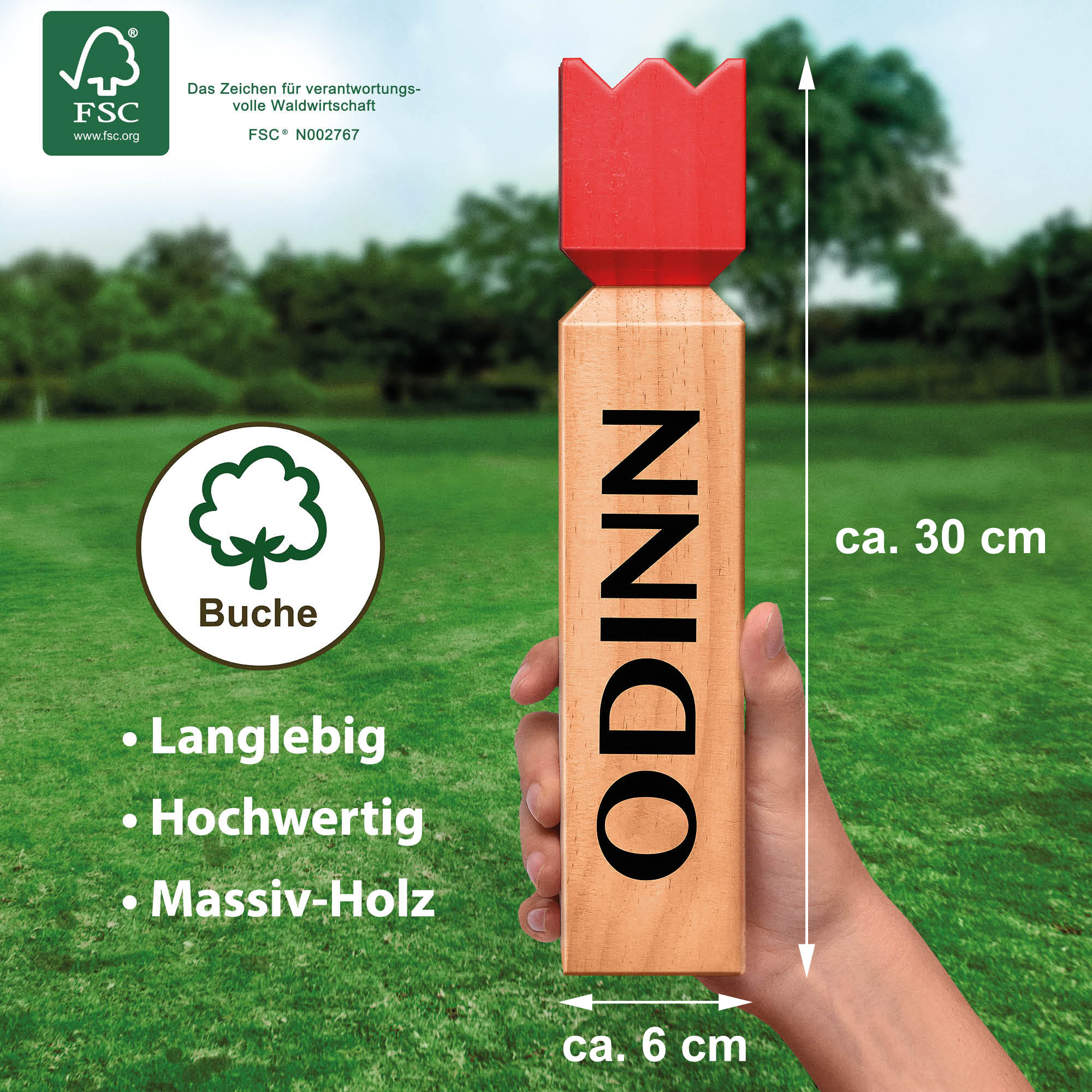 Holz Wurfspiel für den Garten, Kubb, Wikinger Spiel - Outdoor Holzspiel Holz Wurfspiel für den Garten, Kubb, Wikinger Spiel - Outdoor Holzspiel